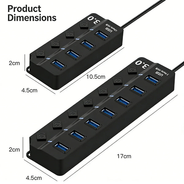 Smart USB Hub with LED Control