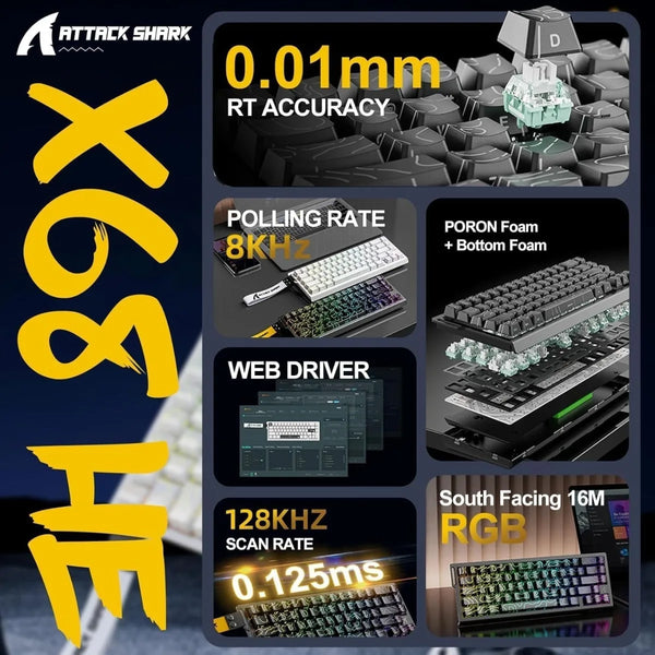 Rapid Trigger RGB Gaming Keyboard