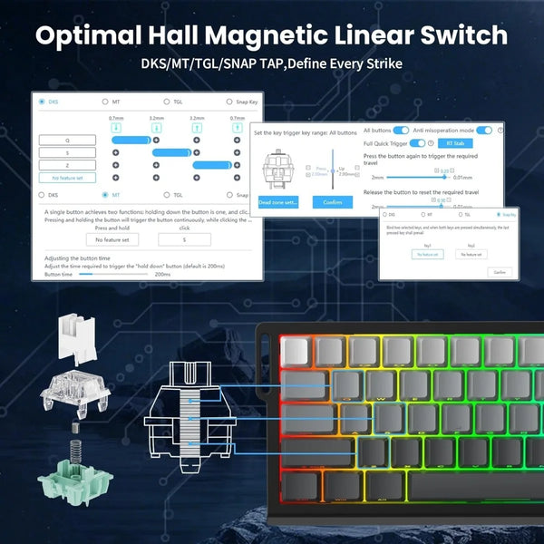 Rapid Trigger RGB Gaming Keyboard